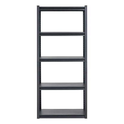 Black Carbon Steel 5-Tier Garage Shelving Unit for Living Room