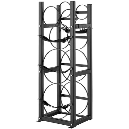 Refrigerant Tank Rack - Black Carbon Steel, 30lb Capacity