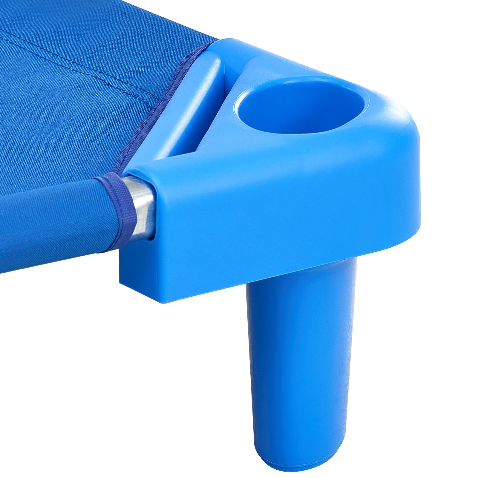 Stackable Kiddie Cot - 6 Pack, Portable Toddler Nap Cots, Blue