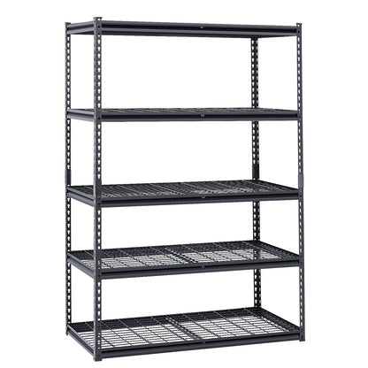 Storage Shelves 5 Tier Adjustable Heavy Duty Garage Shelving Units 3000 lbs