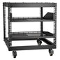 9U 4 Post Open Frame Server Rack Network Enclosure 23''-40'' Adjustable
