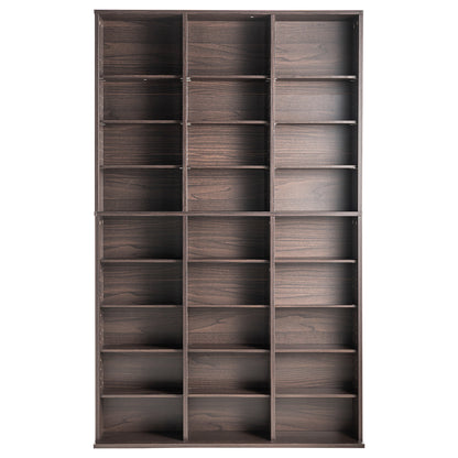 Media Storage Cabinet, 9-Layer DVD Shelf Holds 756 CDs, Adjustable CD Shelves 27 Compartments, Protects & Organizes Music, Movie, Video Games or Memorabilia Collections