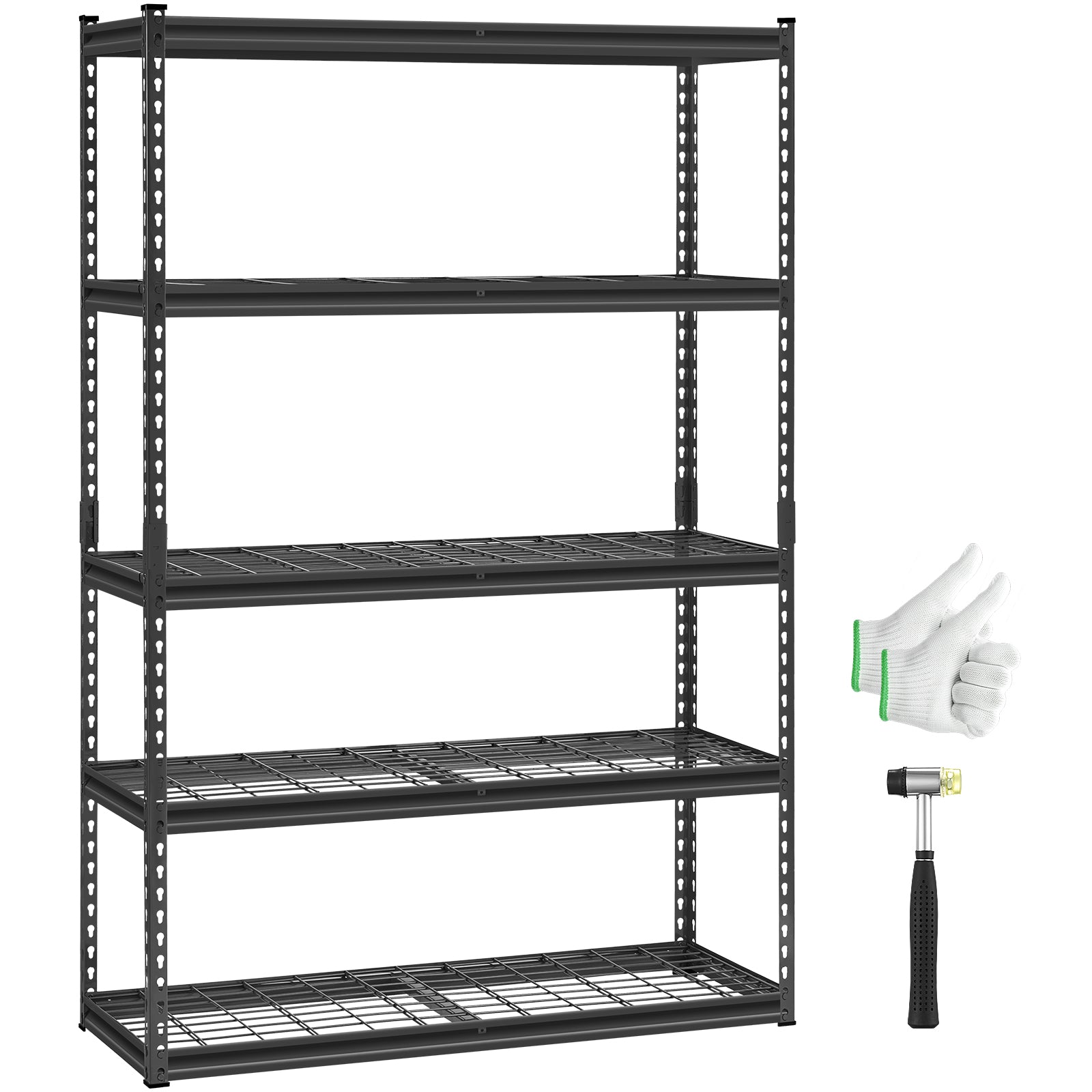 Storage Shelves 5 Tier Adjustable Heavy Duty Garage Shelving Units 2500 lbs