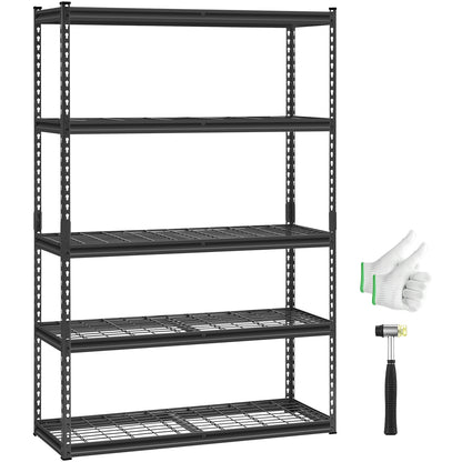 Storage Shelves 5 Tier Adjustable Heavy Duty Garage Shelving Units 2500 lbs
