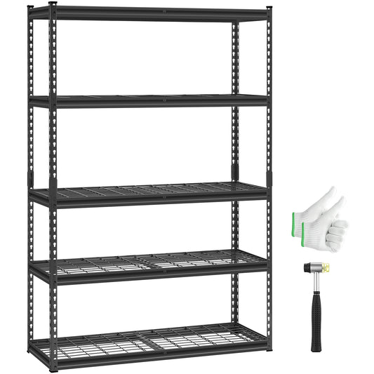 Storage Shelves 5 Tier Adjustable Heavy Duty Garage Shelving Units 2500 lbs
