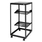 20U Open Frame Server Rack, 15''-40'' Adjustable Depth, Free Standing or Wall Mount Network Server Rack, 4 Post AV Rack with Casters, Holds All Your Networking IT Equipment AV Gear Router Modem