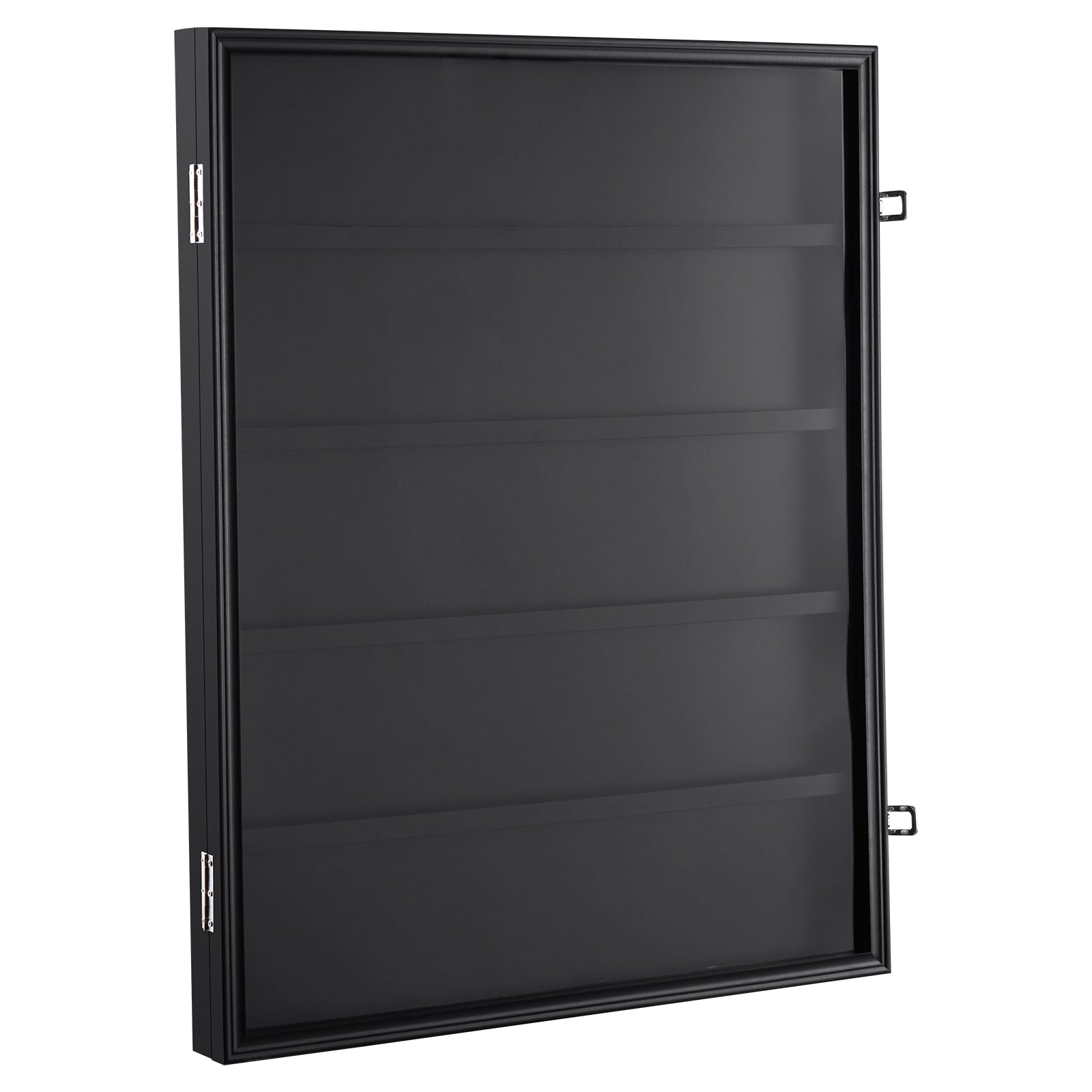 Black Metal Sports Card Display Case - Holds 35 Cards for Living Room