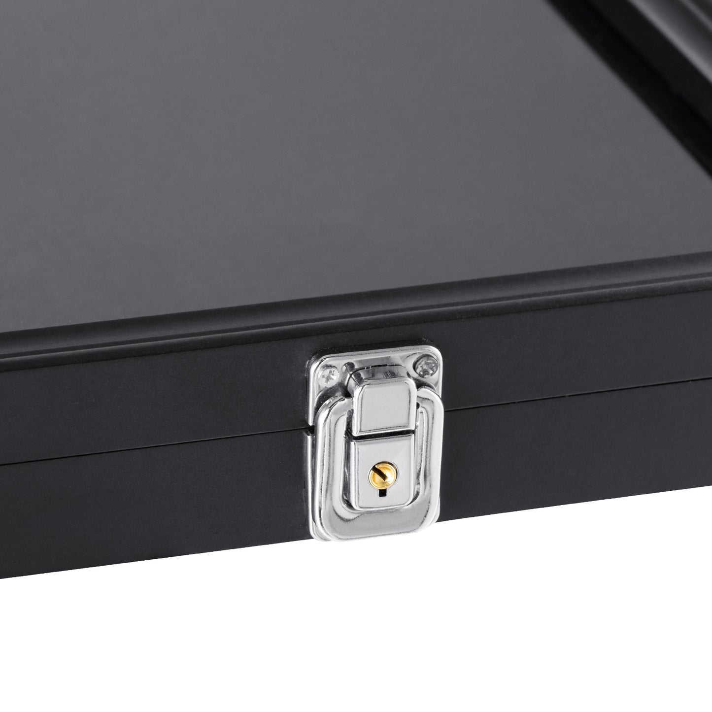 Black Metal Sports Card Display Case - Holds 35 Cards for Living Room