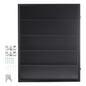 35 Graded Sports Card Display Case, 24.3x30.5x2.1 in, Baseball Card Display Frame with 98% UV Protection Clear View PC Glass, Lockable Wall Cabinet for Football Basketball Hockey Trading Card