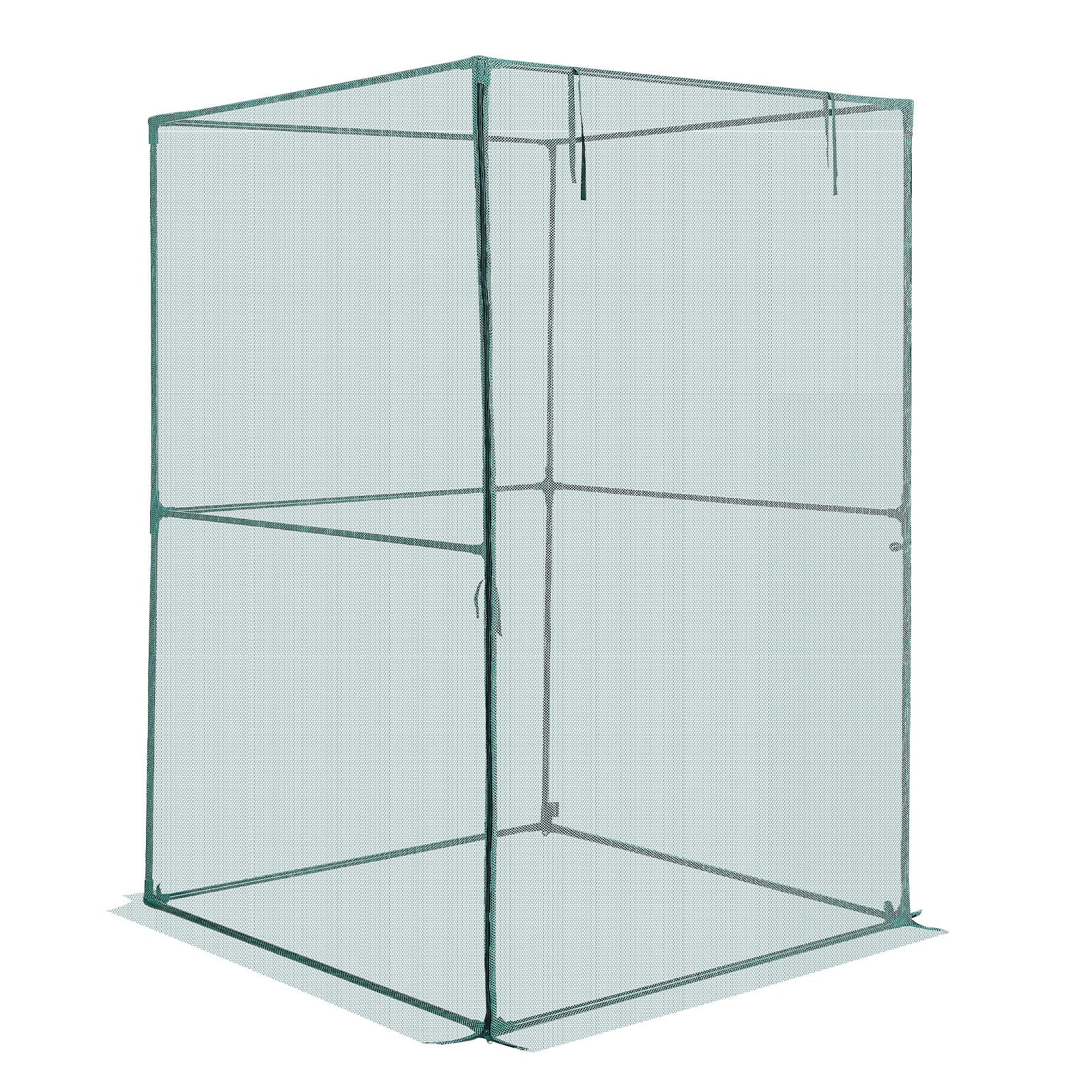 Black Green Plant Protection Cage - 3.9 x 3.9 ft Outdoor Garden Tent