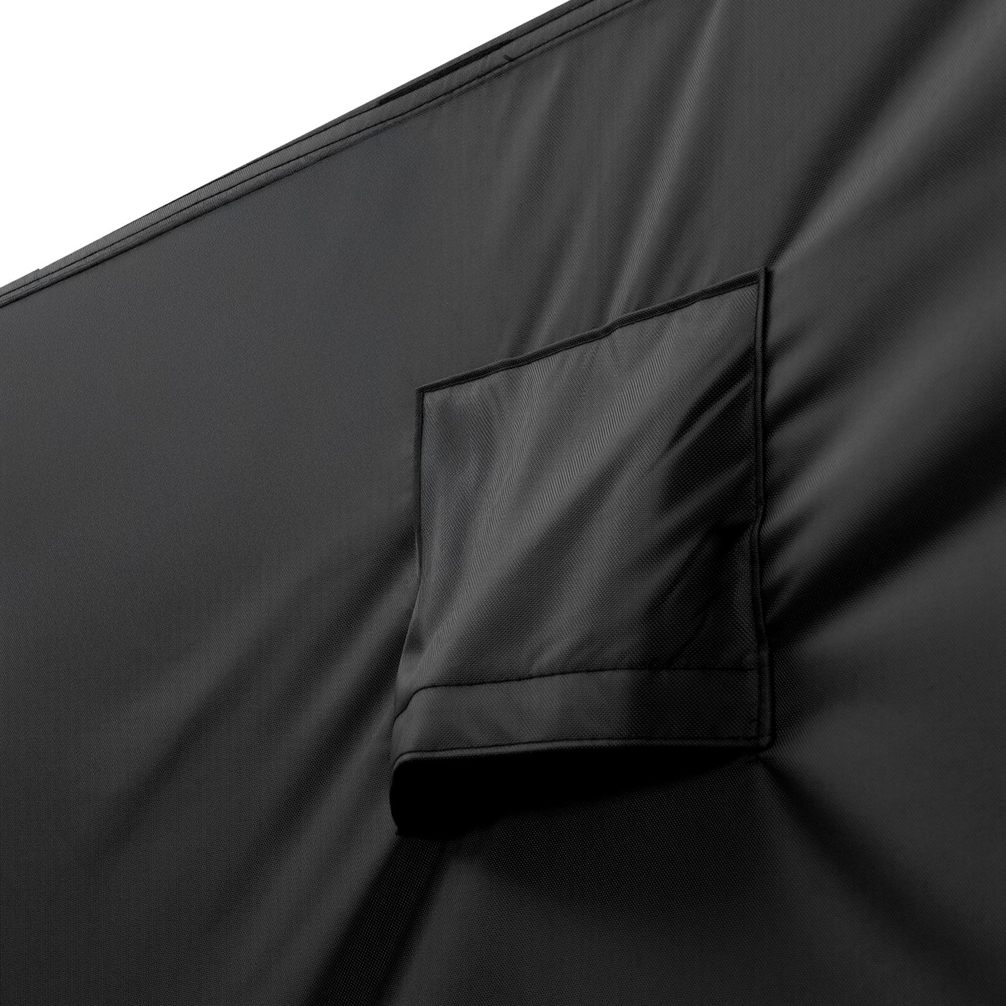 Black Oxford Fabric Patio Furniture Cover 74" Waterproof