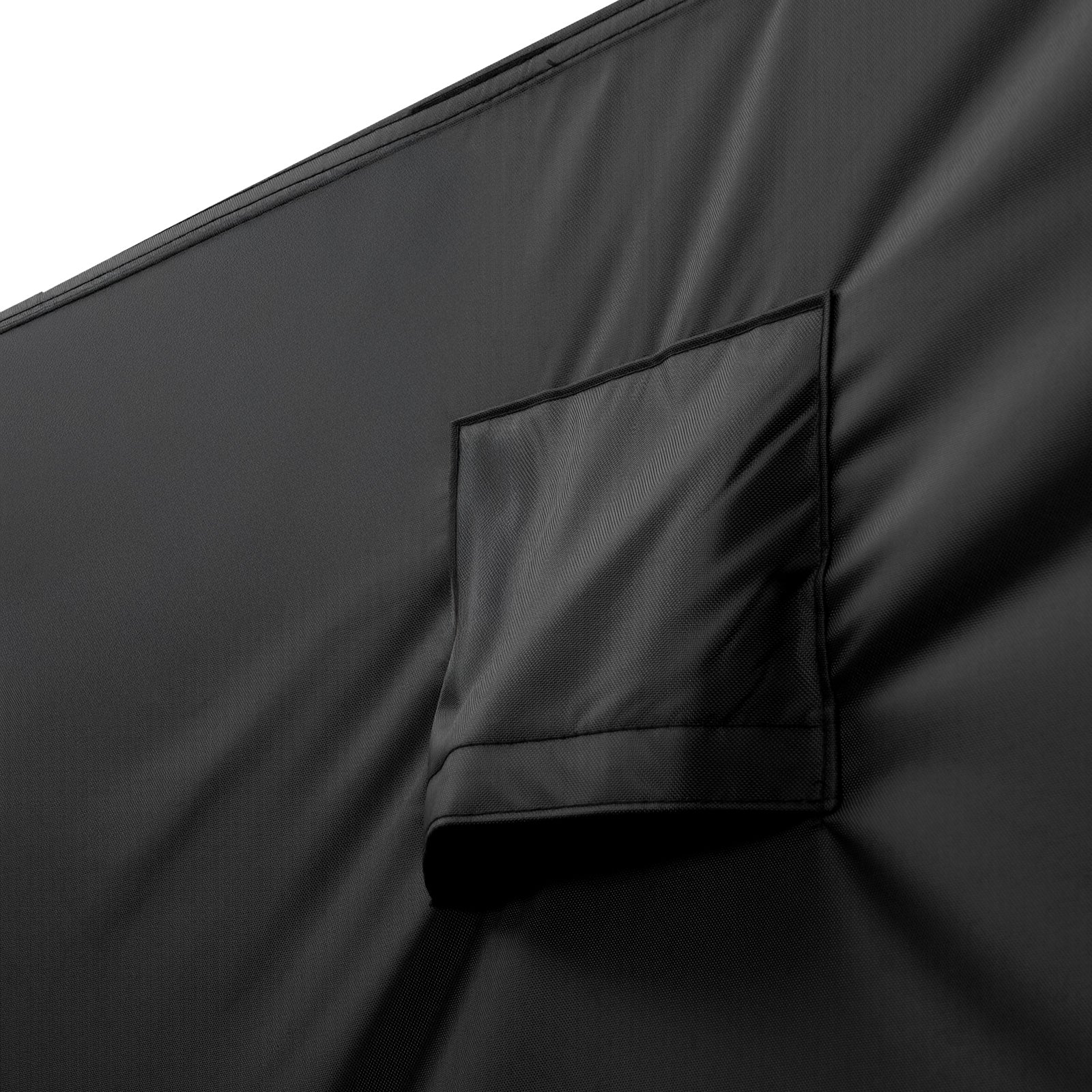 Black Oxford Fabric Patio Furniture Cover 74" Waterproof