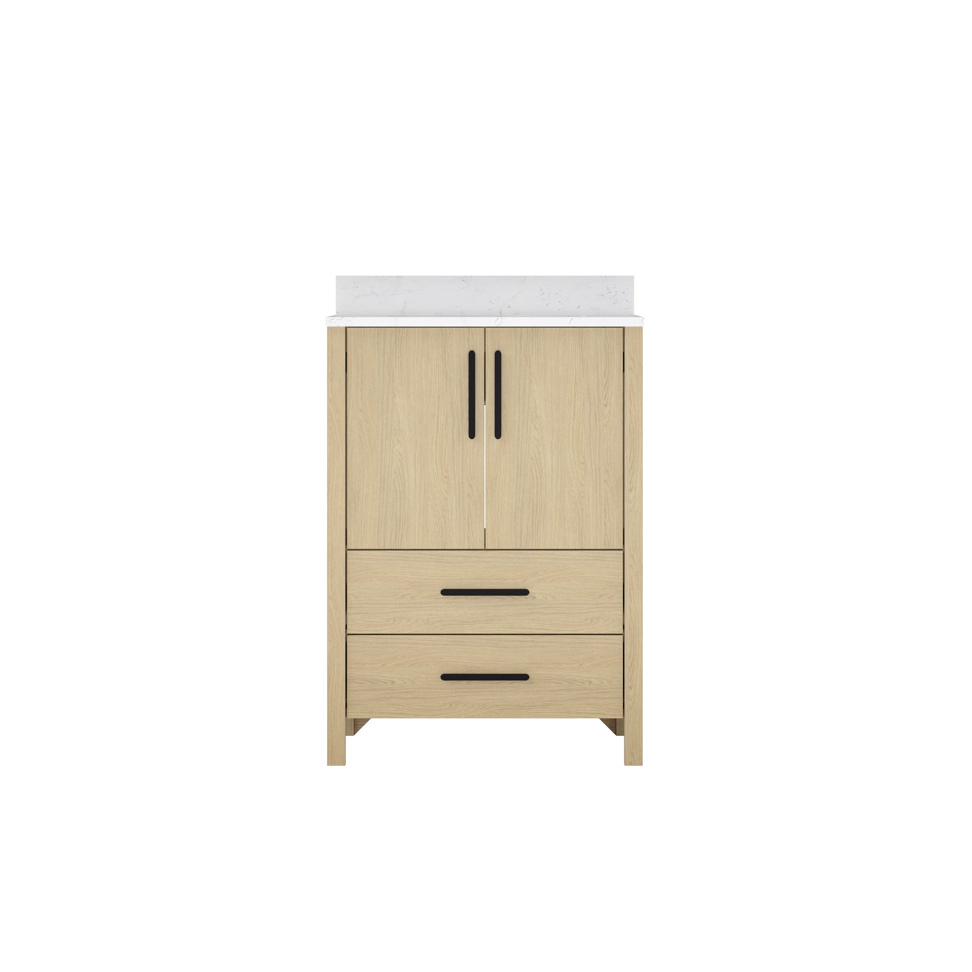 24" Bathroom Vanity Cabinet,Freestangding storage Vanity Cabinet with Countertop & Faucet Hole