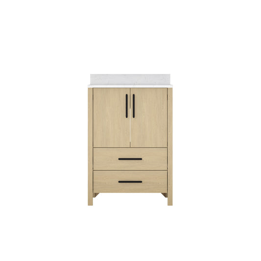 24" Bathroom Vanity Cabinet,Freestangding storage Vanity Cabinet with Countertop & Faucet Hole
