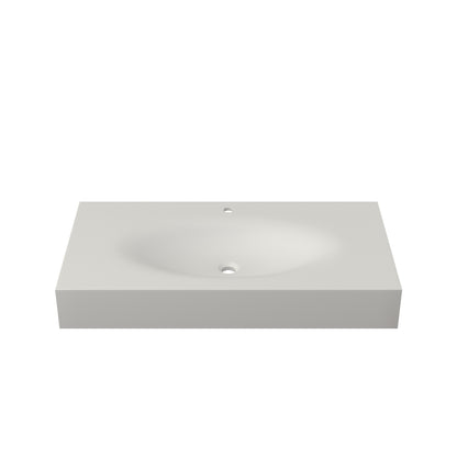42'' Solid surface Basin, Matte White Color
