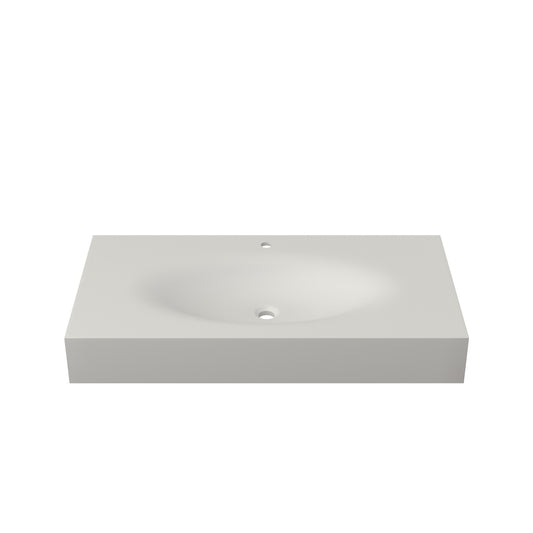 42'' Solid surface Basin, Matte White Color