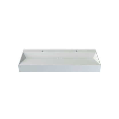48'' Solid surface Basin, Matte White Color