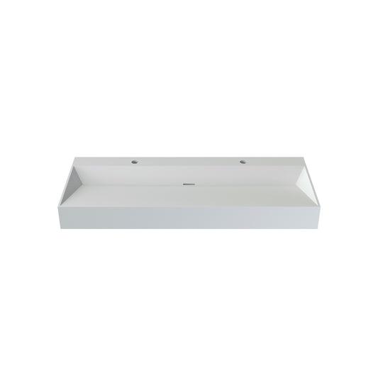 48'' Solid surface Basin, Matte White Color