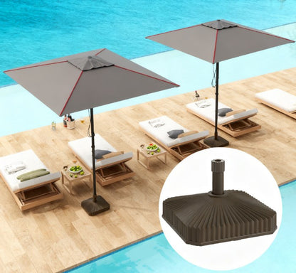 Easy assembly Heavy Duty Outdoor Umbrella Stand Base,Square Umbrella Base Holder,Umbrella Base