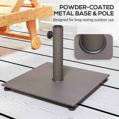 Heavy Duty Metal Umbrella Base - Patio Stand with Adjustable Feet