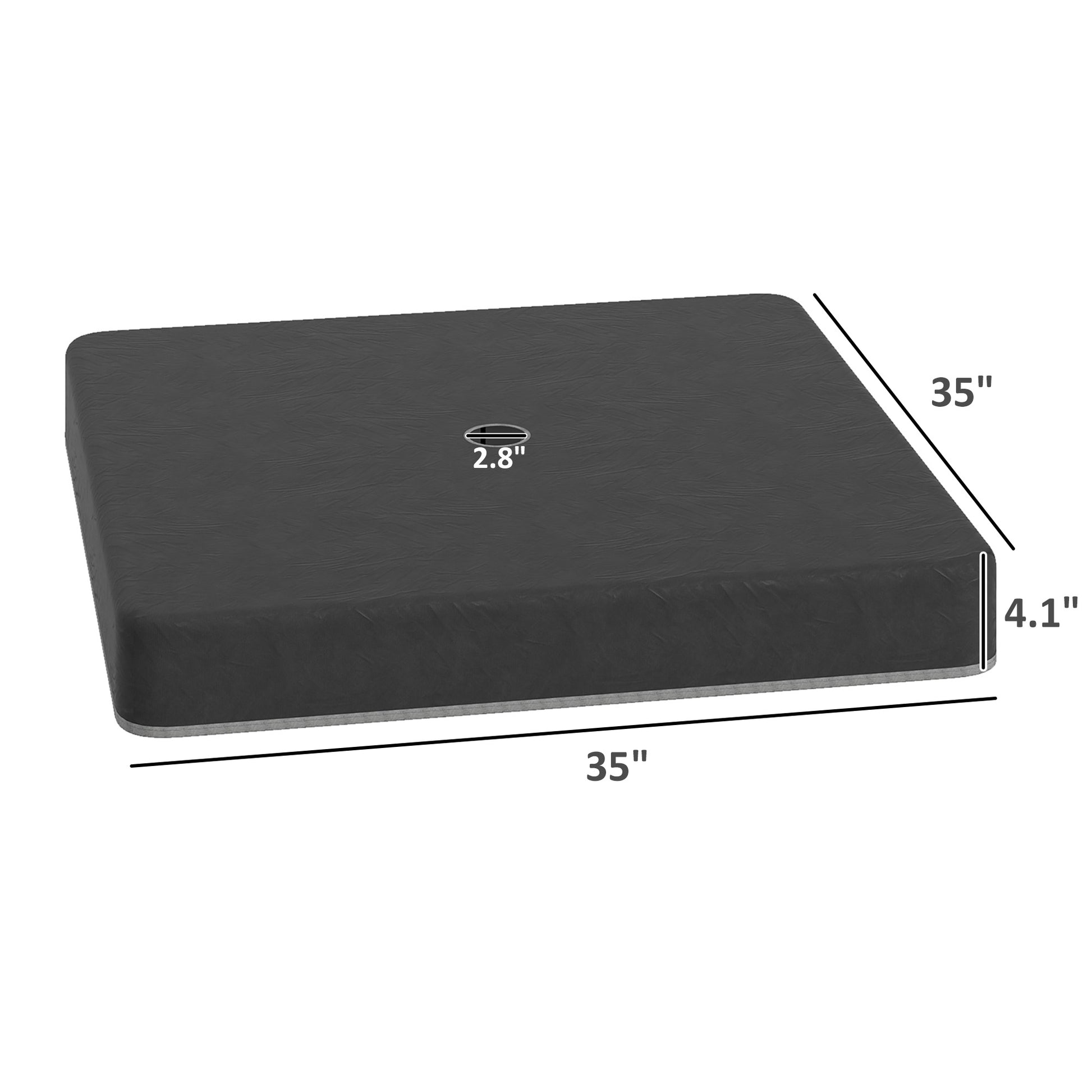 Heavy Duty Umbrella Weights - Black Polyester