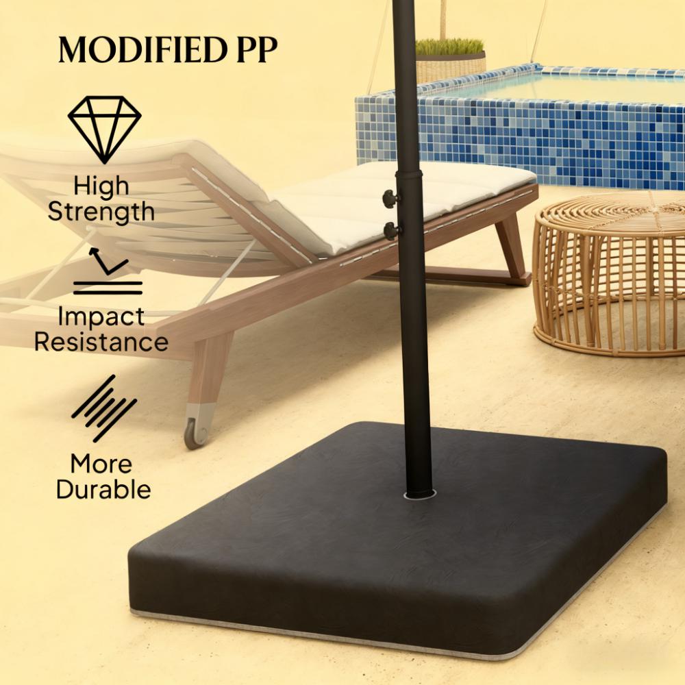Heavy Duty Umbrella Weights - Black Polyester