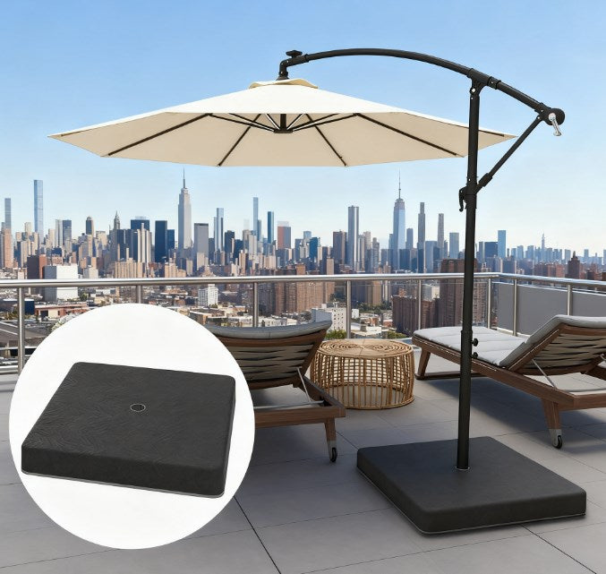 Heavy Duty Umbrella Weights - Black Polyester
