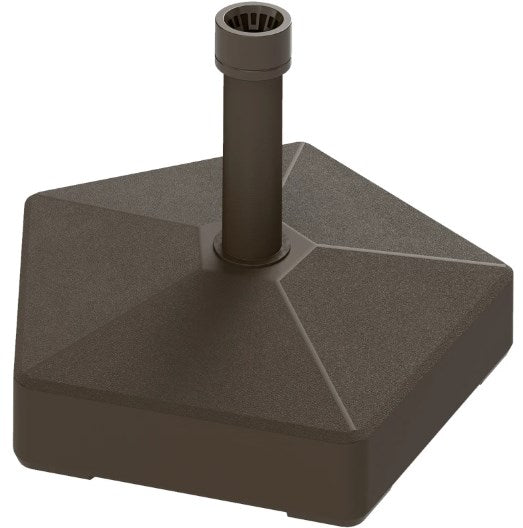 Brown HDPE Patio Umbrella Base - 42lb Weight