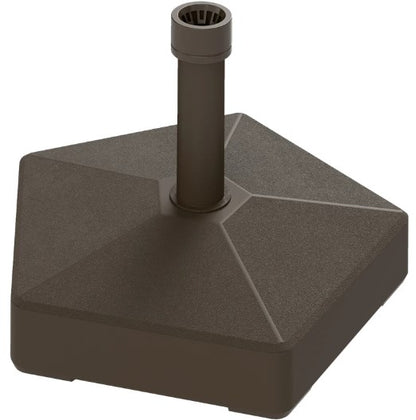Brown HDPE Patio Umbrella Base - 42lb Weight