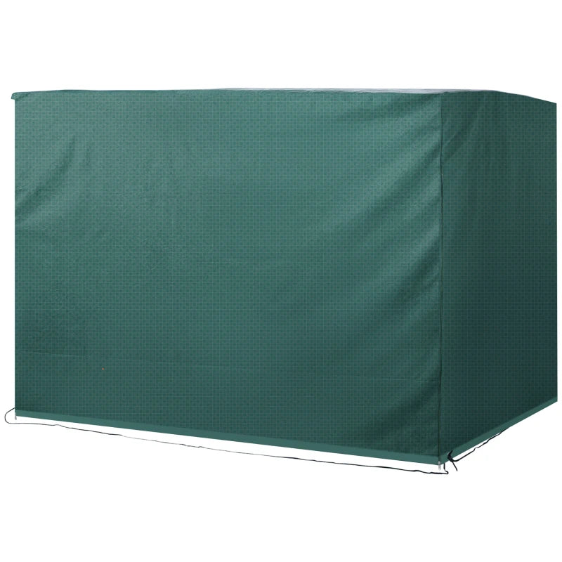 Dark Green Polyethylene Patio Swing Cover for Garden or Porch Chairs