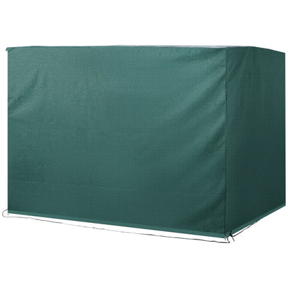 Dark Green Polyethylene Patio Swing Cover for Garden or Porch Chairs