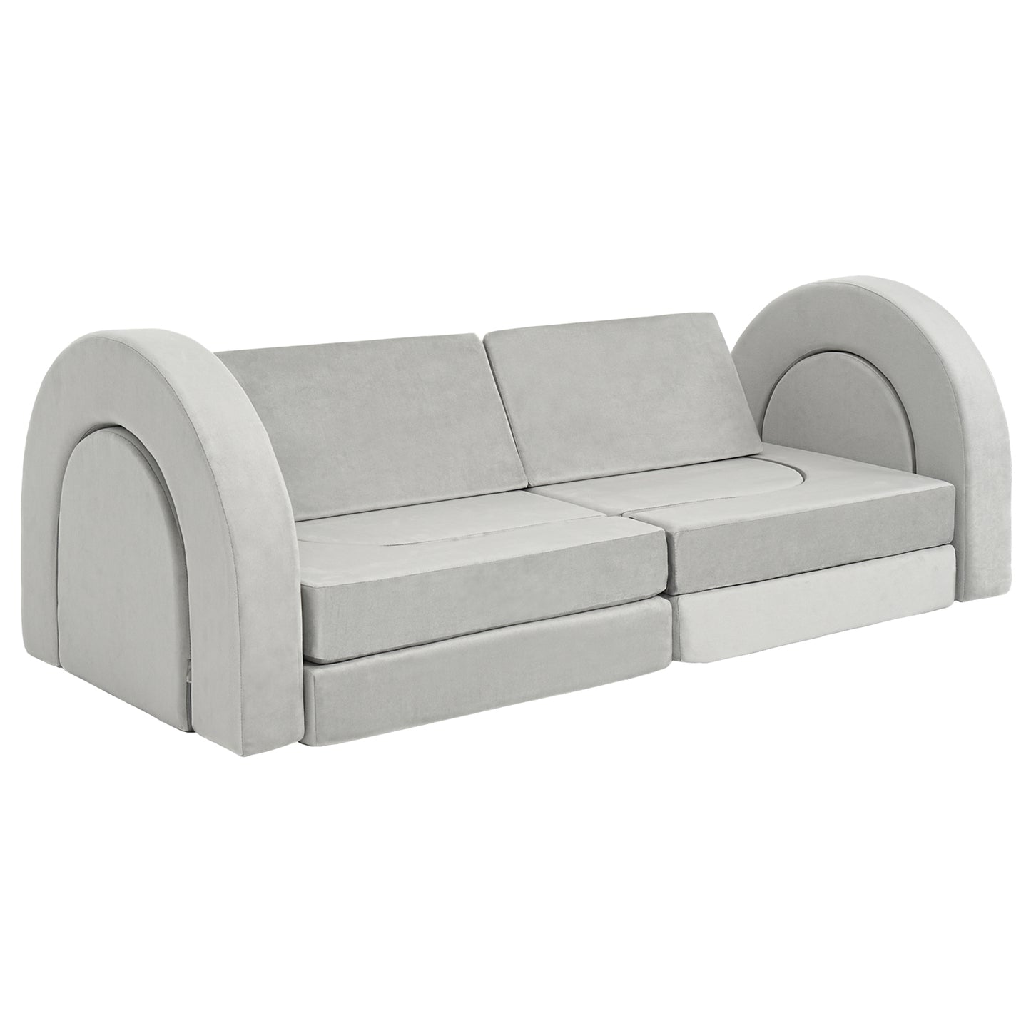 12Pcs Kids Modular Sofa Toddler Couch Child Sectional Sofa for Playroom Bedroom for Boys and Girls