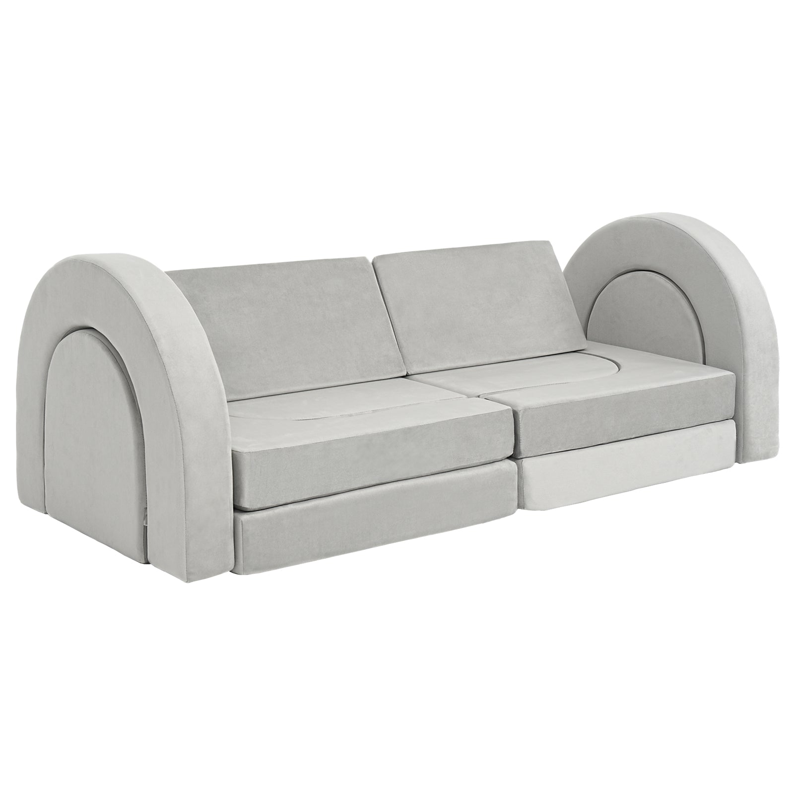 12Pcs Kids Modular Sofa Toddler Couch Child Sectional Sofa for Playroom Bedroom for Boys and Girls