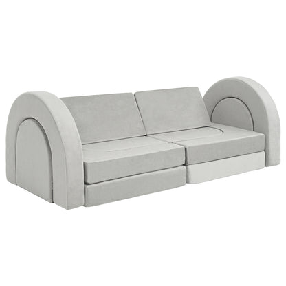 12Pcs Kids Modular Sofa Toddler Couch Child Sectional Sofa for Playroom Bedroom for Boys and Girls