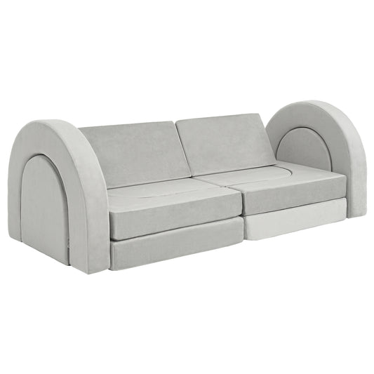 12Pcs Kids Modular Sofa Toddler Couch Child Sectional Sofa for Playroom Bedroom for Boys and Girls