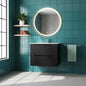 Goodyo 24" Wall Mounted Bathroom Vanity with Sink Floating Bathroom Cabinet Sink Combo, Soft-Close System, 2 Extra Big Drawers, Black