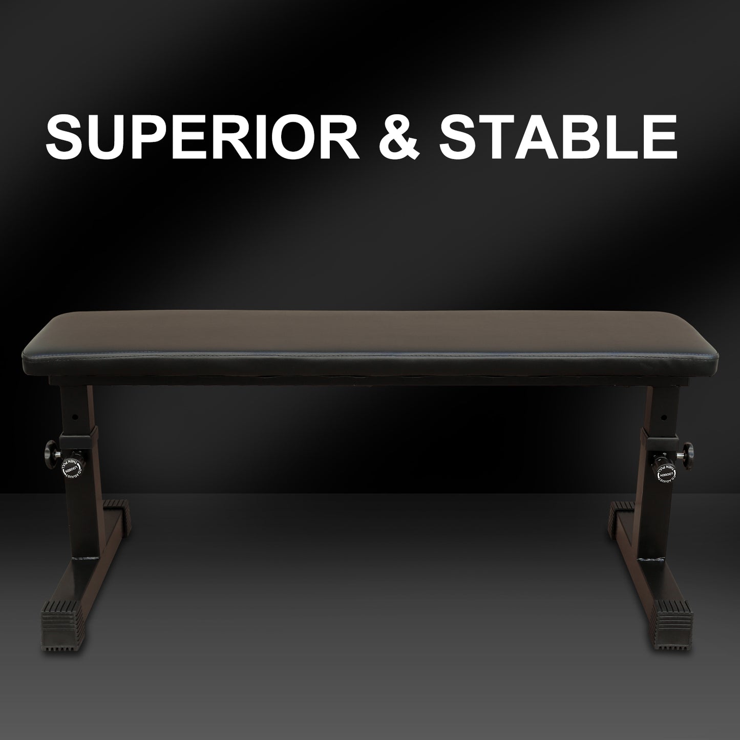 Black Steel Weight Bench - 440lb Capacity