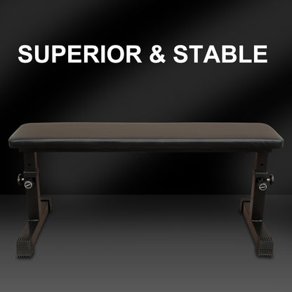 Black Steel Weight Bench - 440lb Capacity