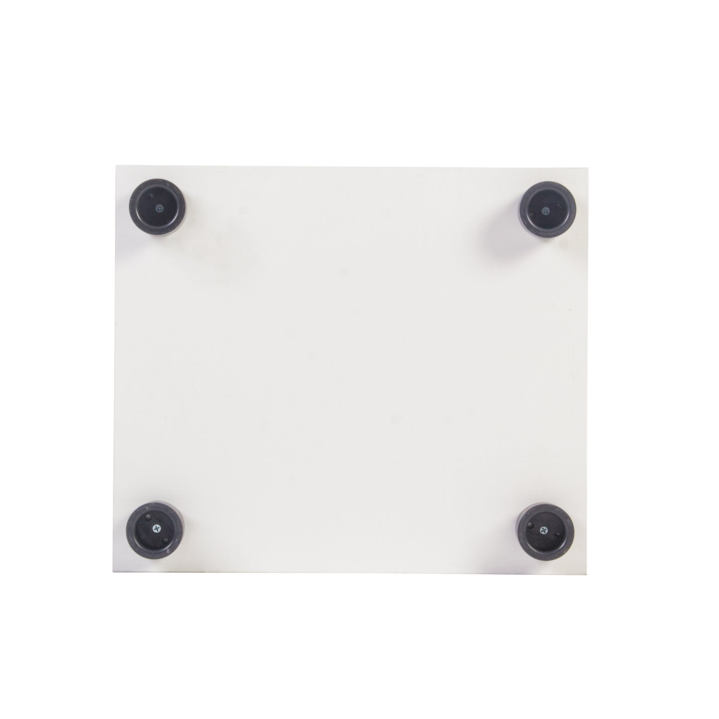 64" White Glass Display Cabinet - 4 Shelves