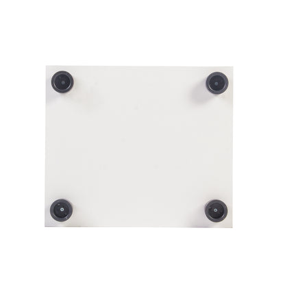 White Glass Cabinet - 4 Shelf Display Case