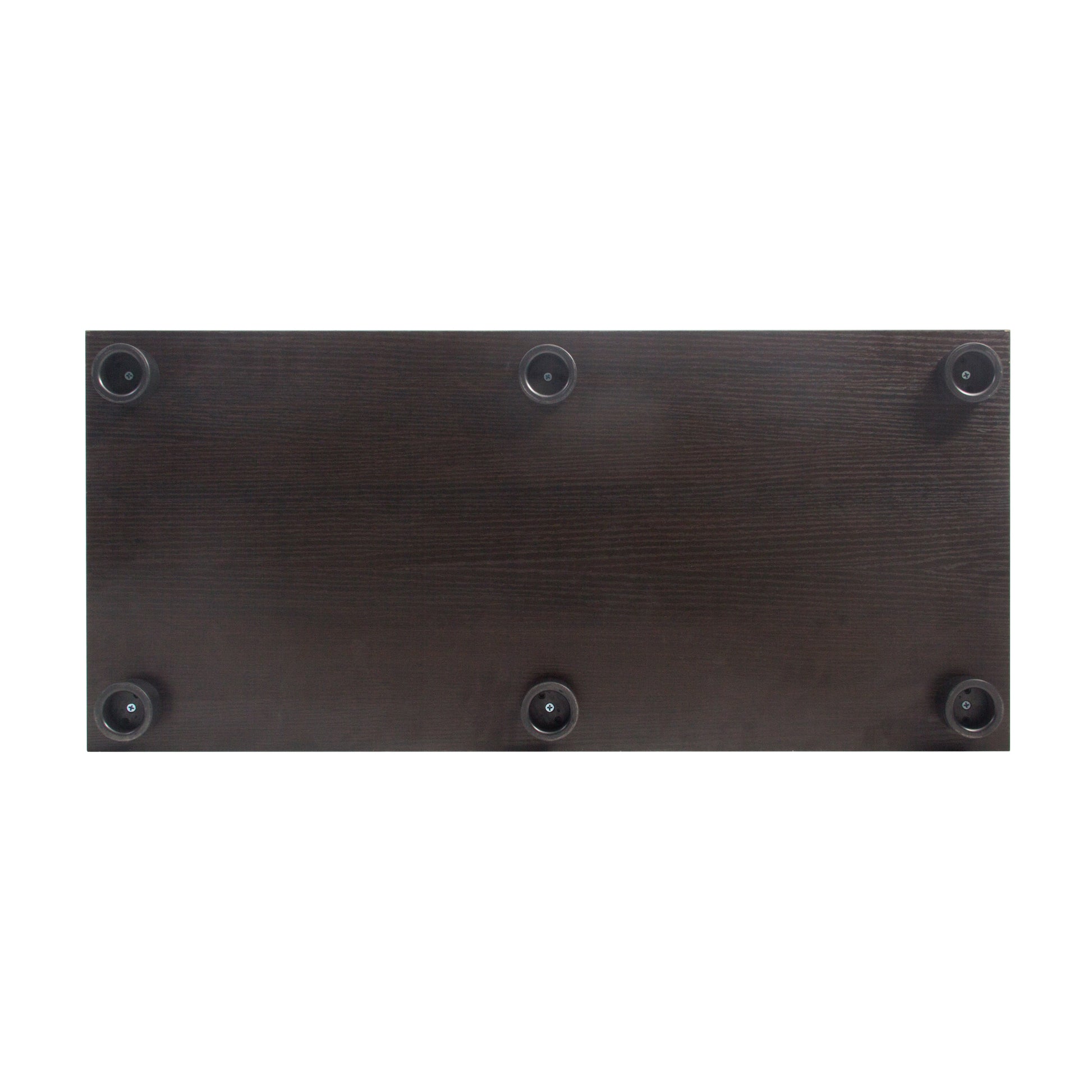 Two Door Glass Cabinet - Black, 50 x 30 x 15" for Living Room