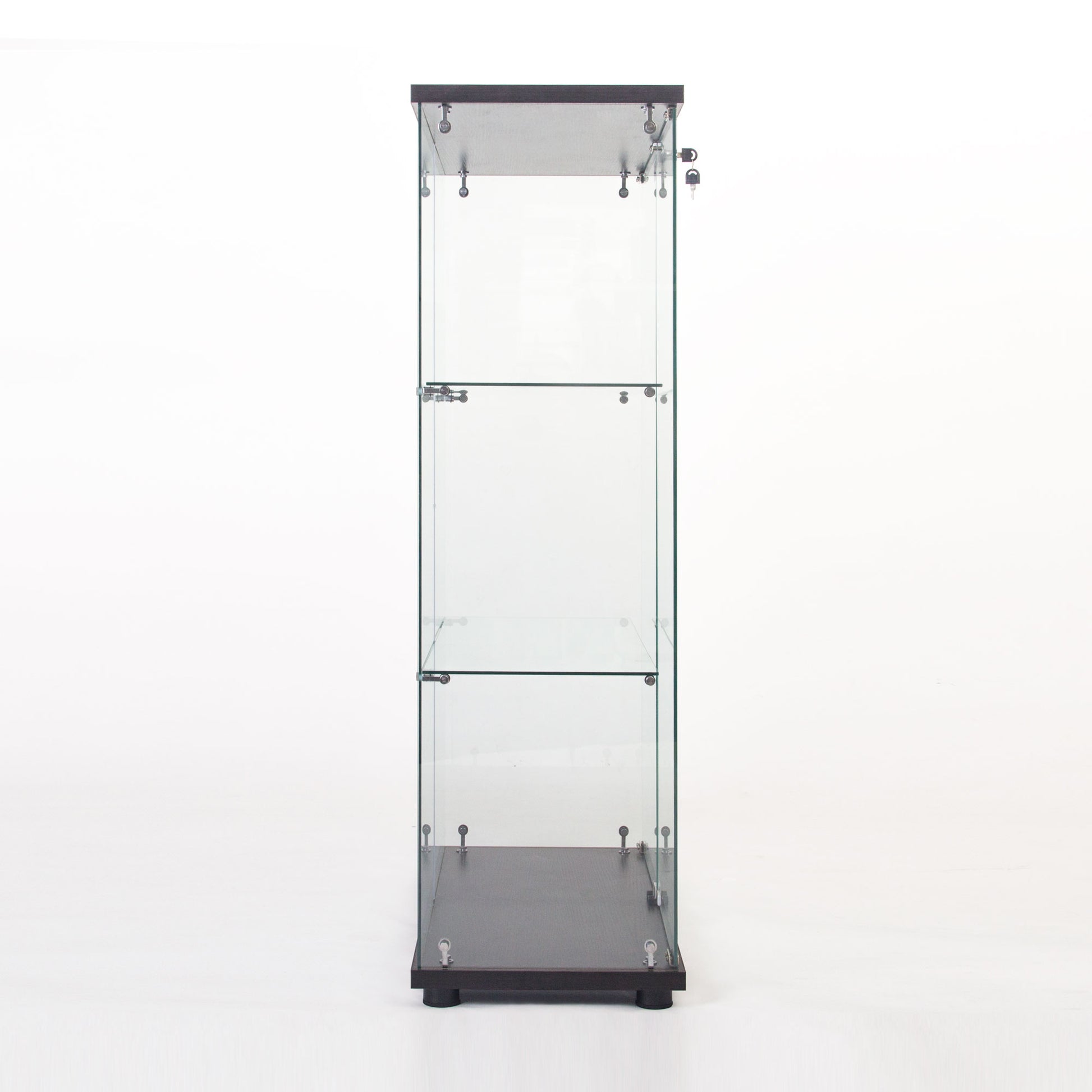 Black Glass Cabinet - Display Storage Unit