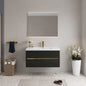 42" Wall-Mounted Bathroom Vanity with Sink, Floating Bathroom Storage Cabinet with Stone Resin Countertop and Soft Close Drawers Fully Assembled, Espresso Wood 24V15-42EW-W1920P414544