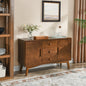 47.3" Mid Century Modern Sideboard Buffet Cabinet with Storage, Storage Cabinet with 2 Doors and 3 Drawers for Kitchen Dining Living Room, Accent Console Table, Walnut