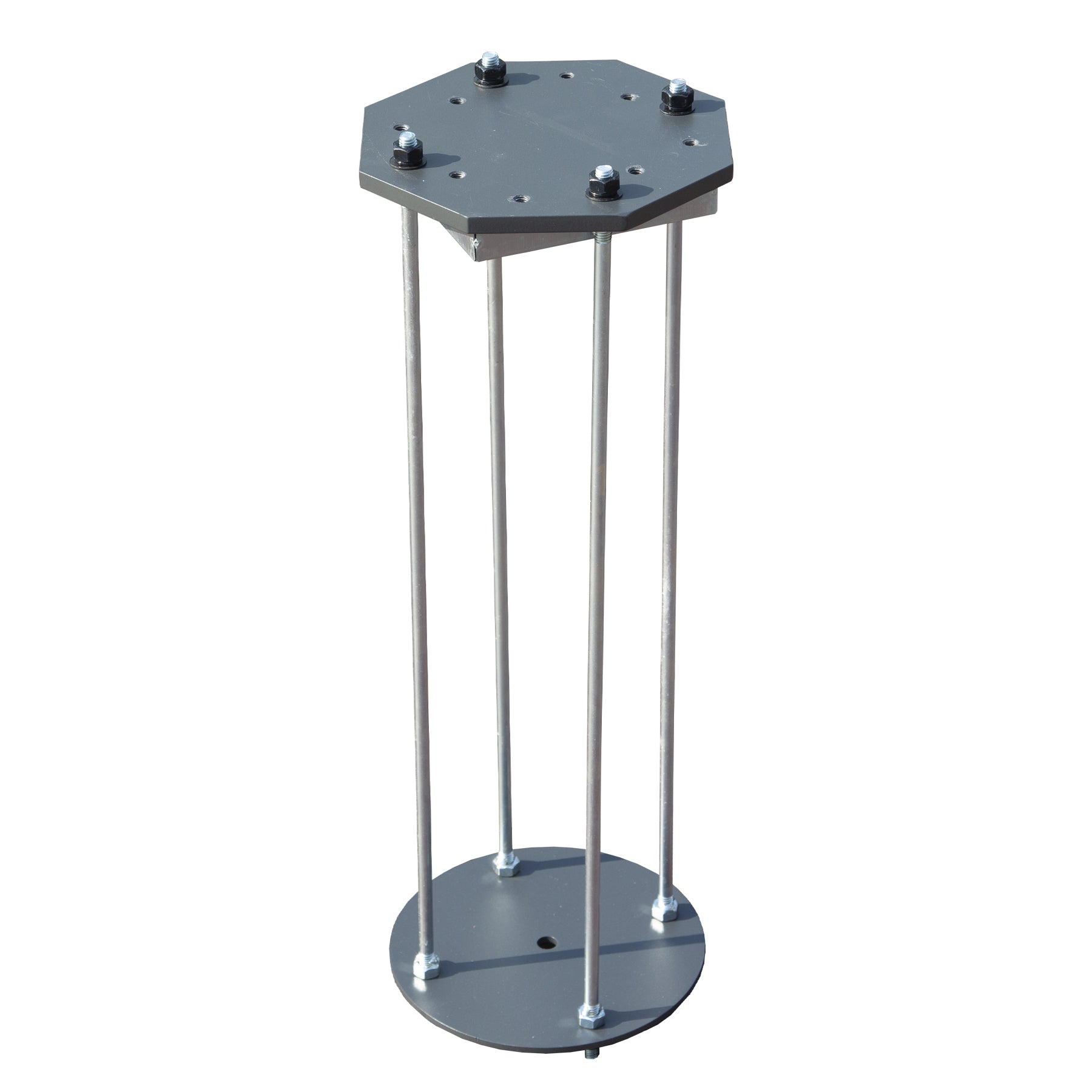 Patio Umbrella Base in Ground, Heavy-Duty Steel Construction for Stability, Supports up to 700LBS, 7.8" x 7.8" x 22"