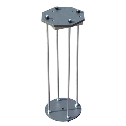 Patio Umbrella Base in Ground, Heavy-Duty Steel Construction for Stability, Supports up to 700LBS, 7.8" x 7.8" x 22"