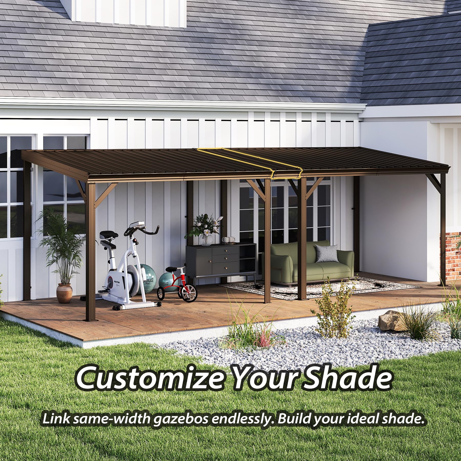 Steel Gazebo Connector Kit - 12ft Expansion Linker