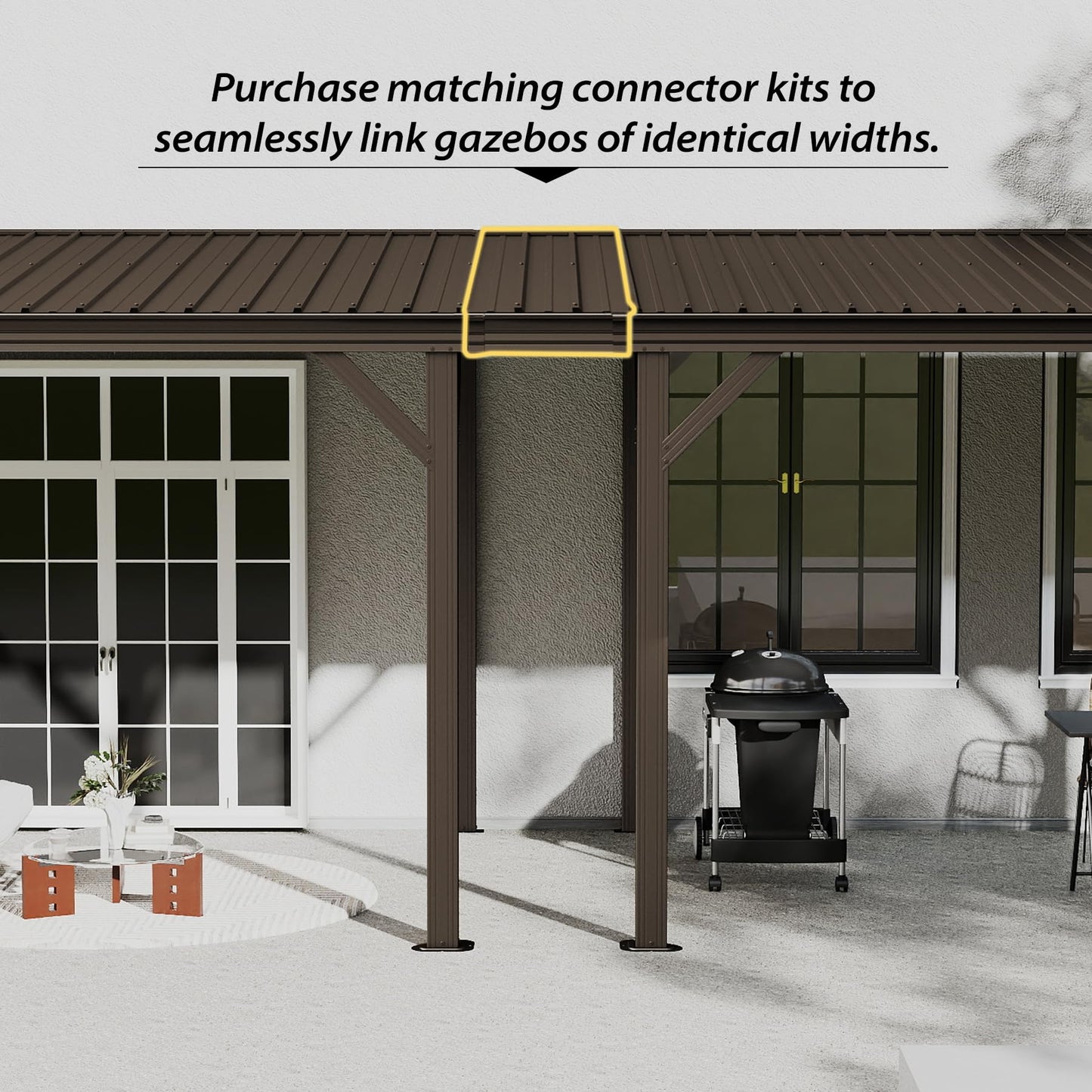 Steel Gazebo Connector Kit - 12ft Expansion Linker