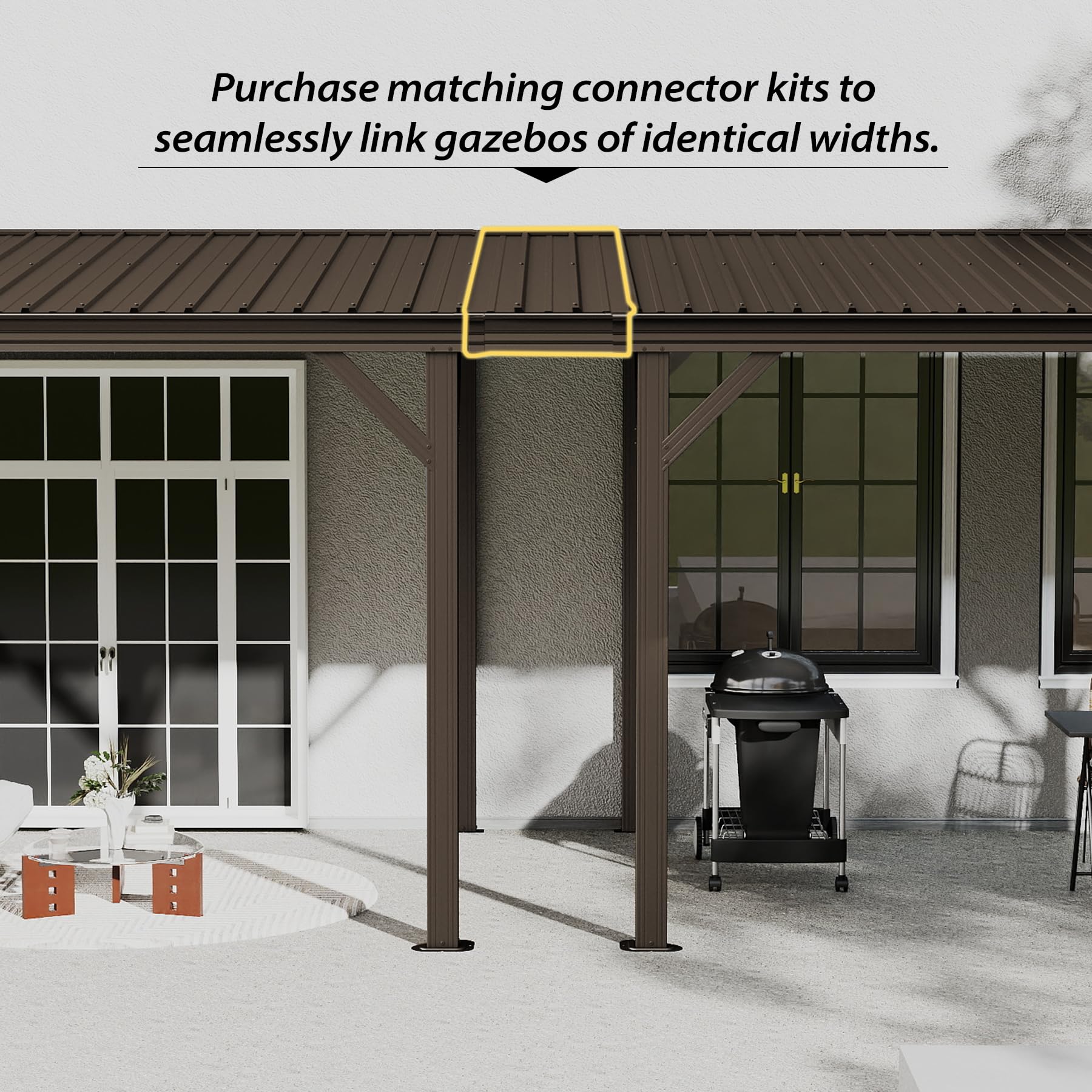 Steel Gazebo Connector Kit - 12ft Expansion Linker
