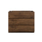 Alice-36F-105,Floor cabinet WITHOUT basin, Walnut color, With three drawers, Pre-assembled
